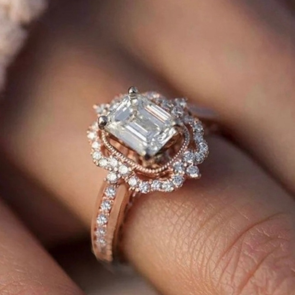 18k Rose Gold Plated Ring